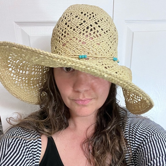 American Eagle - Wide Brim Sun Straw Vacation Hat - Picture 10 of 13